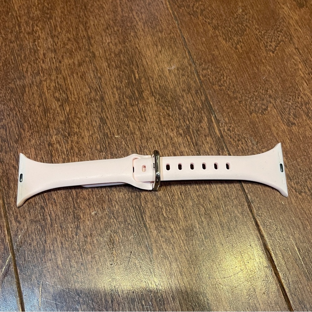 Light Pink Thin Slim Silicone Apple Watch Sports Band 38mm 40mm